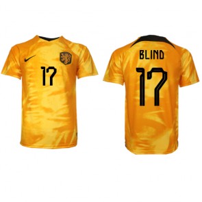 Maillot de foot Pays-Bas Daley Blind #17 Domicile Monde 2022 Manches Courte